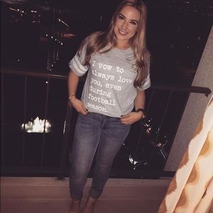 I vow to always love you...during football season